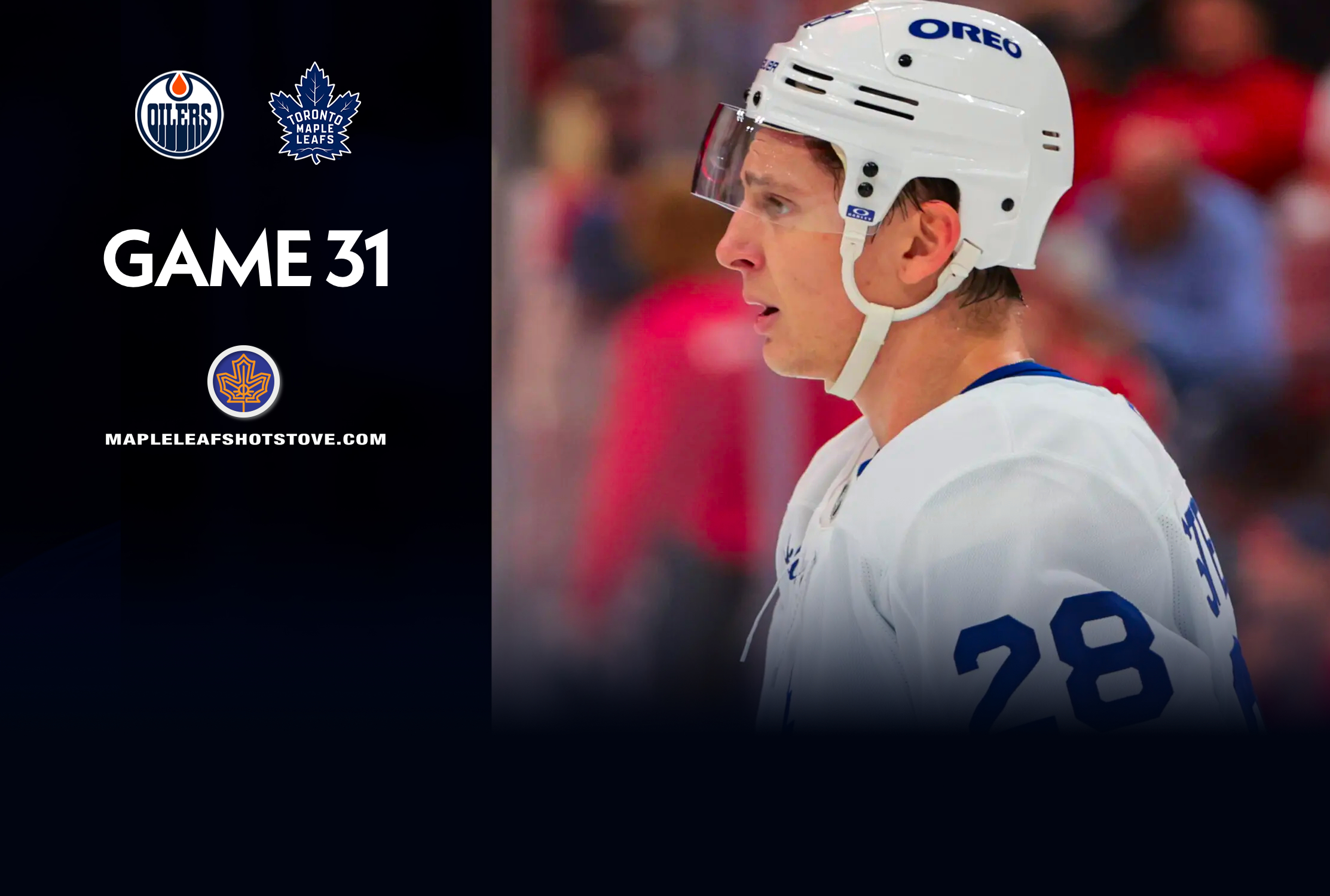 Toronto Maple Leafs vs. Edmonton Oilers - Game #31 Projected Lines, Preview & TV Info