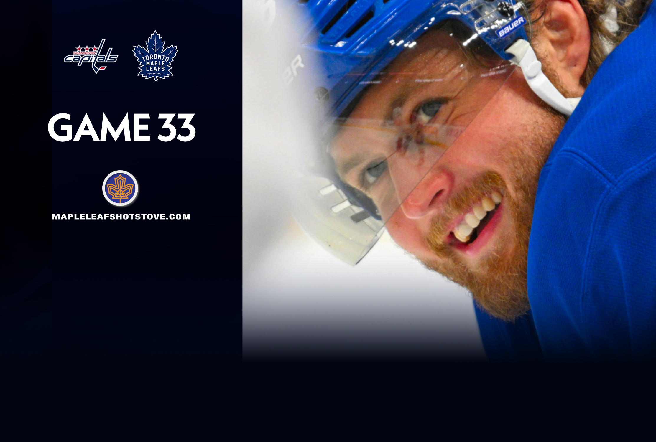Toronto Maple Leafs vs. Washington Capitals - Game #33 Projected Lines, Preview & TV Info