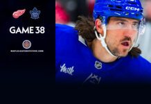 Chris Tanev, Maple Leafs vs. Red Wings