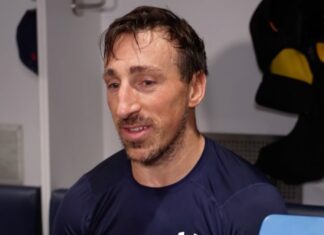 Brad Marchand on the Maple Leafs’ slow start to the season: “With the media attention and the fan support in Toronto, things get blown way out of proportion up there… They were one goal away from beating us in the playoffs” Brad Marchand, Florida Panthers forward
