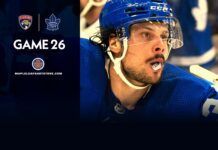 Toronto Maple Leafs vs. Florida Panthers – Game #26 Projected Lines, Preview & TV Info Auston Matthews, Maple Leafs vs. Panthers
