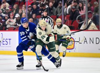 Borya Valis scores twice, Toronto Marlies complete weekend sweep in Iowa Borya Valis, Toronto Marlies
