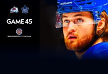 Toronto Maple Leafs vs. Colorado Avalanche – Game #45 Projected Lines, Preview & TV Info William Nylander, Maple Leafs vs. Avalanche