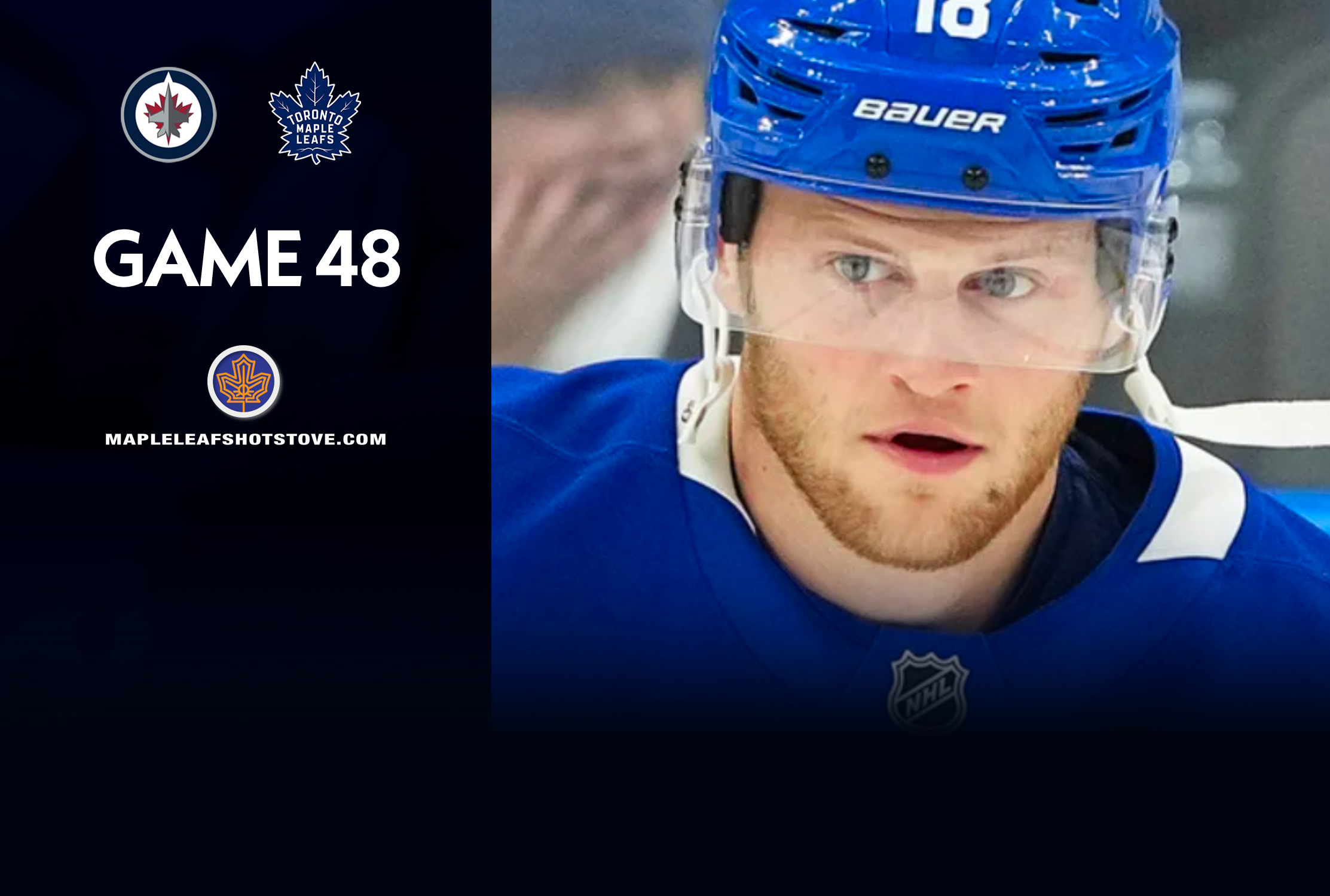 Toronto Maple Leafs vs. Winnipeg Jets - Game #48 Projected Lines, Preview & TV Info