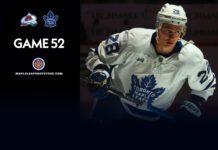 Troy Stecher, Maple Leafs vs. Avalanche