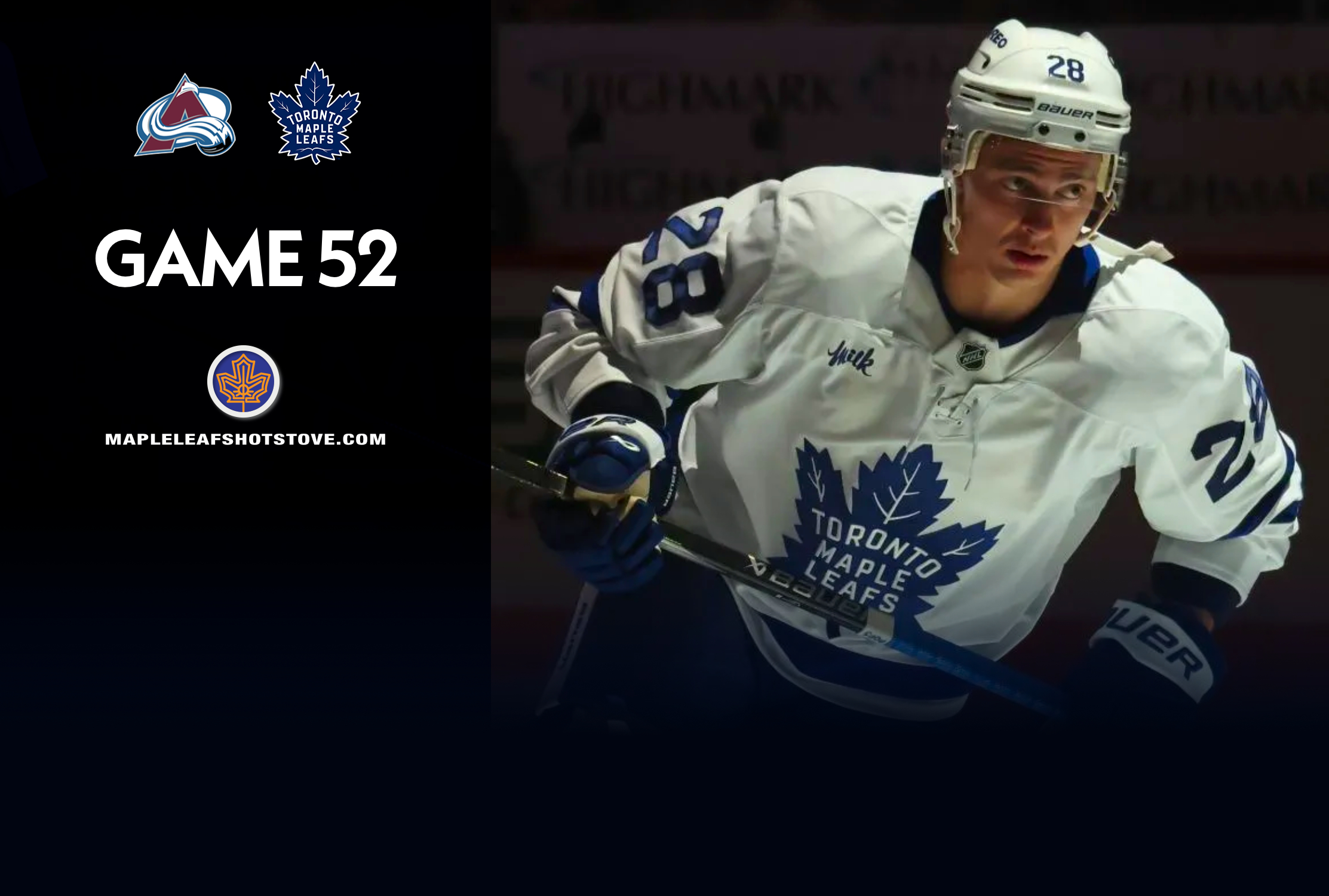 Toronto Maple Leafs vs. Colorado Avalanche - Game #52 Projected Lines, Preview & TV Info
