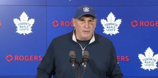 Craig Berube on the lessons the current Leafs can take away from Darryl Sittler’s address: “The pride of the Leafs, what is expected, and the standard here” Craig Berube, Toronto Maple Leafs head coach