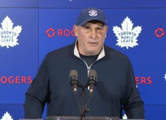 Craig Berube on the lessons the current Leafs can take away from Darryl Sittler’s address: “The pride of the Leafs, what is expected, and the standard here” Craig Berube, Toronto Maple Leafs head coach