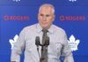 Craig Berube on the Leafs’ come-from-behind 6-5 win over the Jets: “Good resilience and character coming back… I liked the guys’ attitude; everyone kept playing” Craig Berube, Toronto Maple Leafs head coach