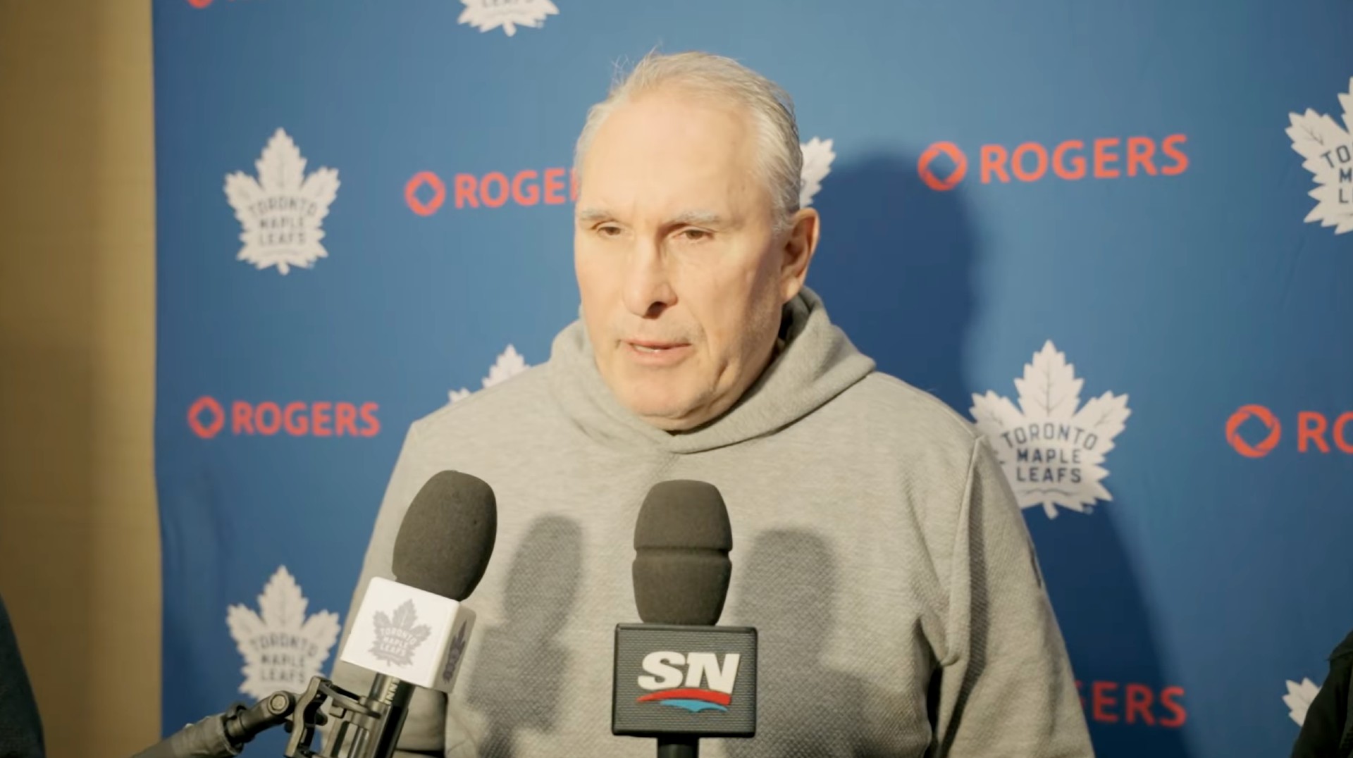 Craig Berube on the message to Easton Cowan about his costly penalty in Vegas: "Just don't reach there... Go through the guy, and it's an easy play"