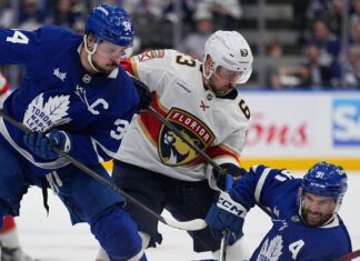 Auston Matthews, John Tavares, Brad Marchand, Maple Leafs vs. Panthers