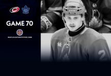 Simon Benoit, Maple Leafs vs. Hurricanes