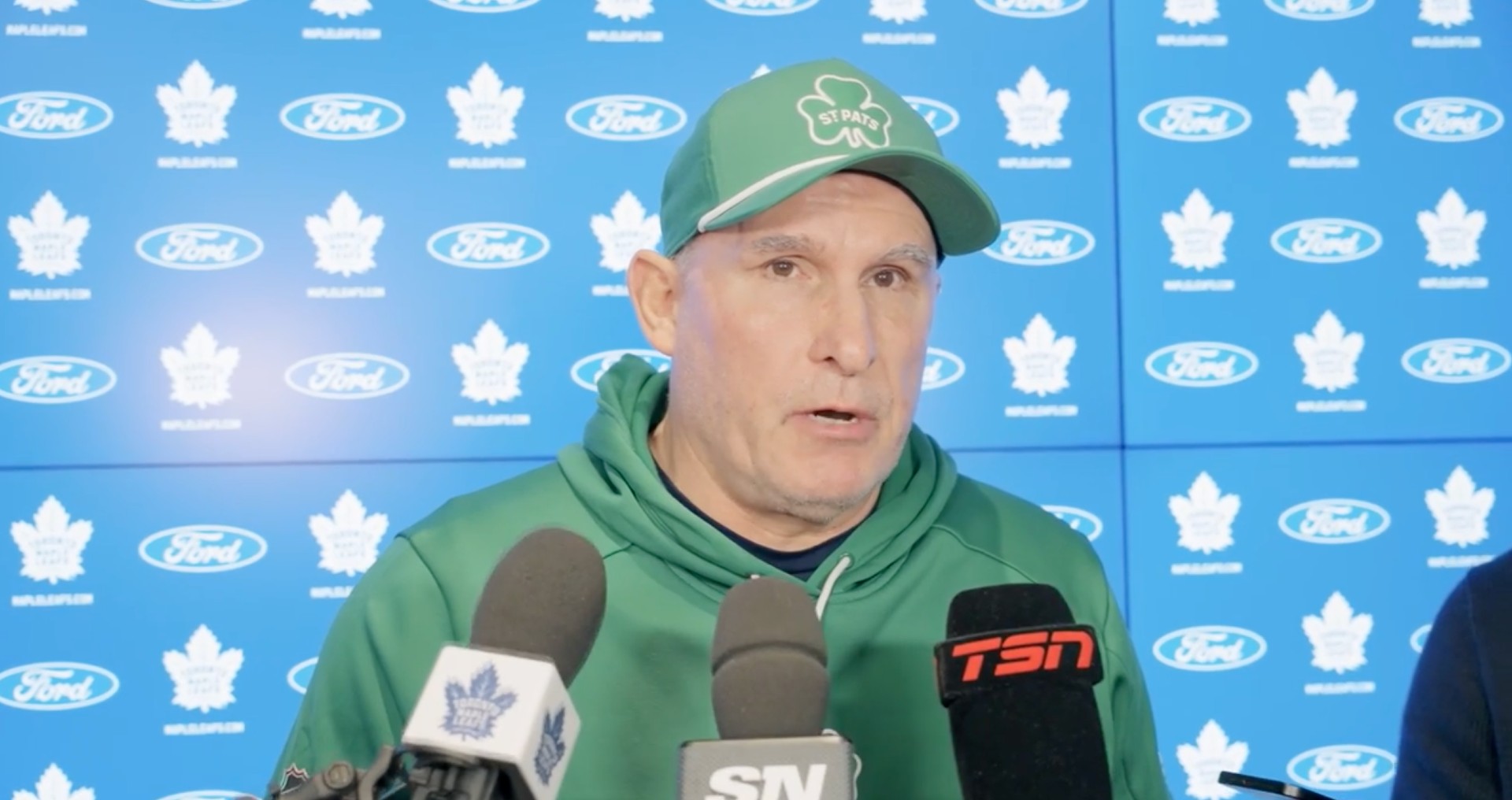 Craig Berube on the path back to competitiveness for the Leafs: "I believe we have a good core and a lot of good players here... It's just been a down year"