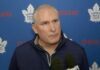 Craig Berube on the message from the league ahead of the Leafs vs. Ducks rematch: “They don’t want the game to get out of hand, and I don’t blame them… I don’t think it is good for anybody” Craig Berube, Toronto Maple Leafs head coach