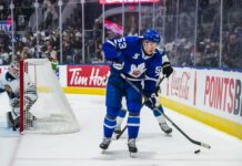 Easton Cowan scores dramatic late winner, Toronto Marlies roar back in final five minutes to clinch series victory in Cleveland Easton Cowan, Toronto Marlies
