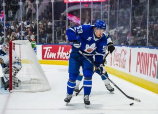 Easton Cowan scores dramatic late winner, Toronto Marlies roar back in final five minutes to clinch series victory in Cleveland Easton Cowan, Toronto Marlies