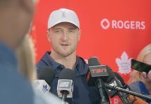 Darren Raddysh on his shot threat on the power play: “If someone wants to take that away, we have a few other guys who can shoot the puck and put it in the net”