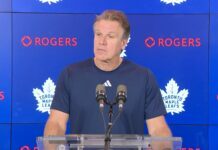 Jim Hiller on Gavin McKenna skating on the Leafs’ second PP unit: “We don’t want to put any extra pressure on him… We just want to get him started in the NHL, see what it feels like, and then there will be a chance over time” Jim Hiller, Toronto Maple Leafs head coach