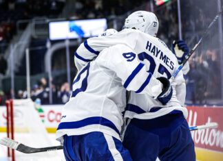 Luke Haymes’ late goal earns a point, Toronto Marlies fall in overtime against Rockford Luke Haymes, Toronto Malries