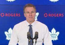 Jim Hiller on snapping the losing streak vs. San Jose: “We had to be gutsy to win that game… Good win for our team” Jim Hiller, Toronto Maple Leafs head coach