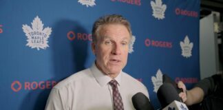 Jim Hiller on Easton Cowan’s continued growth in the NHL: “He’s taken a massive step… He has a high ceiling”