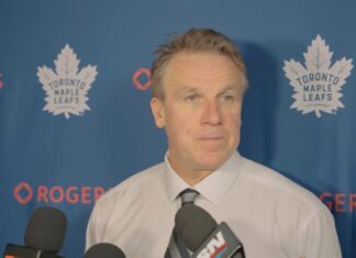 Jim Hiller after the Leafs’ big win in Edmonton: “It’s not just Matthews, it’s not just Nylander… There are other guys there to support, and it’s a pretty good feeling right now”