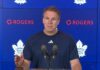 Jim Hiller on the Leafs’ fourth line: “We’ve got to take our cue from them a little bit… They played a little bit greasier (vs. NYI), and that’s what we need to do” Jim Hiller, Toronto Maple Leafs head coach
