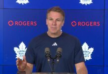 Jim Hiller on the Leafs’ fourth line: “We’ve got to take our cue from them a little bit… They played a little bit greasier (vs. NYI), and that’s what we need to do” Jim Hiller, Toronto Maple Leafs head coach