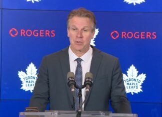 Jim Hiller on the Leafs’ loss to an Isles team down to 10 forwards: “They could have their full lineup in there, and our lack of fortitude to get to the inside makes it disappointing in any case” Jim Hiller, Toronto Maple Leafs head coach