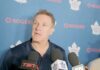 Jim Hiller on returning to Matthews & Nylander on separate lines in practice: “We know what they can do together… We want to see if we can find some more chemistry with some other guys” Jim Hiller, Toronto Maple Leafs head coach